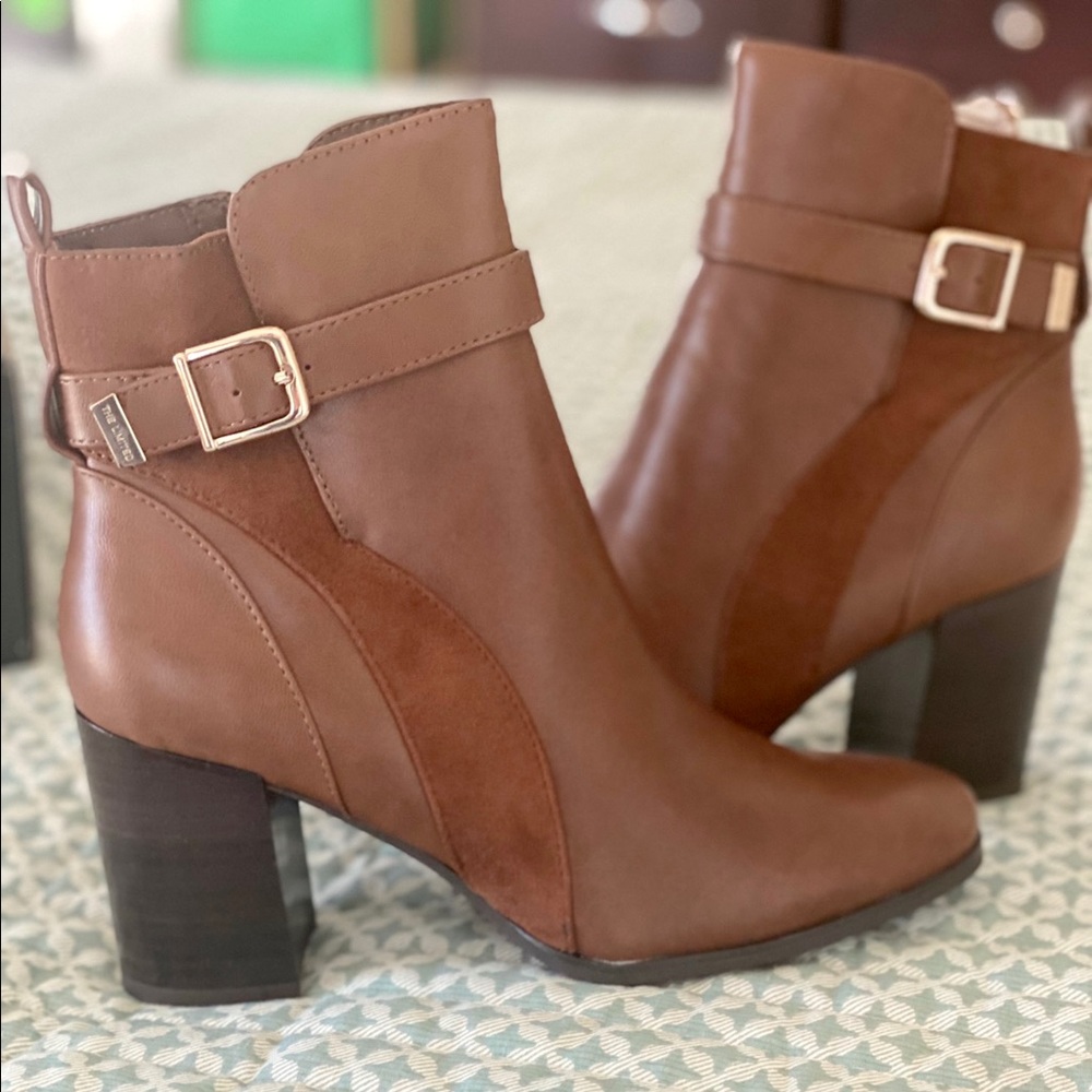 Limited brown ankle boots 3in. Heel